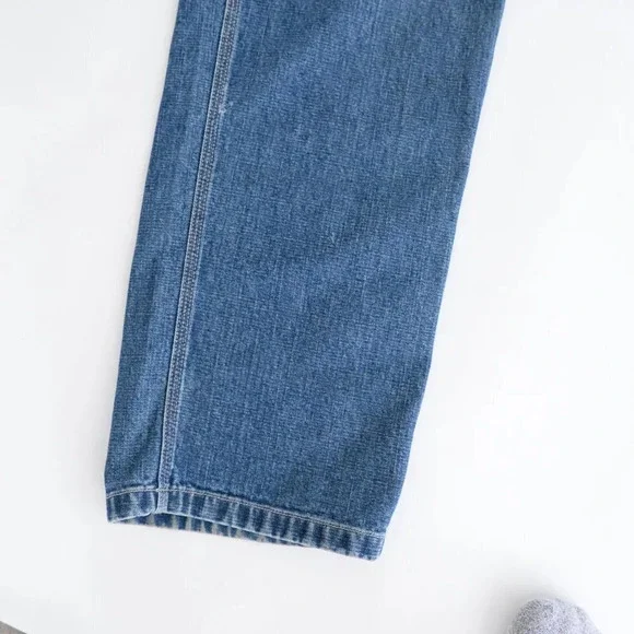 Vintage 91' Nevada Dungaree Carhartt Style Blue  Denim Jeans Size 30x32 - Picture 6 of 15